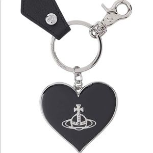 Vivienne Westwood Windsor Heart Key/Bag Charm Blk